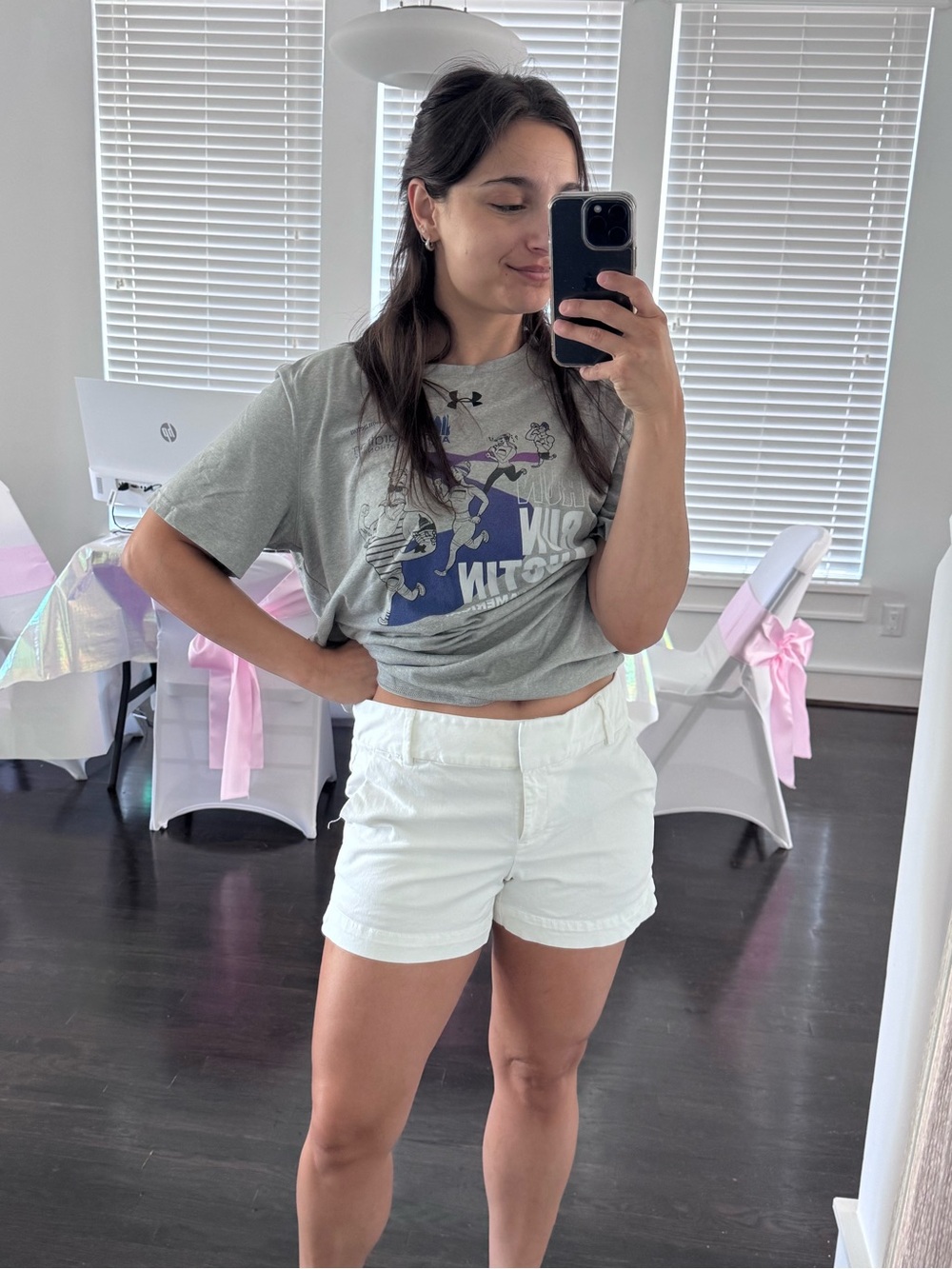 White Loft Shorts